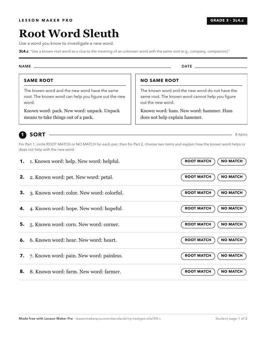 Preview of the 3L4.c printable worksheet