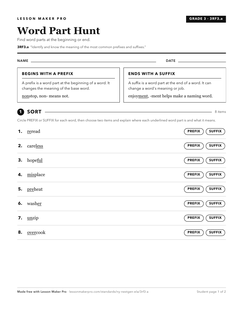 Preview of the 3RF3.a printable worksheet