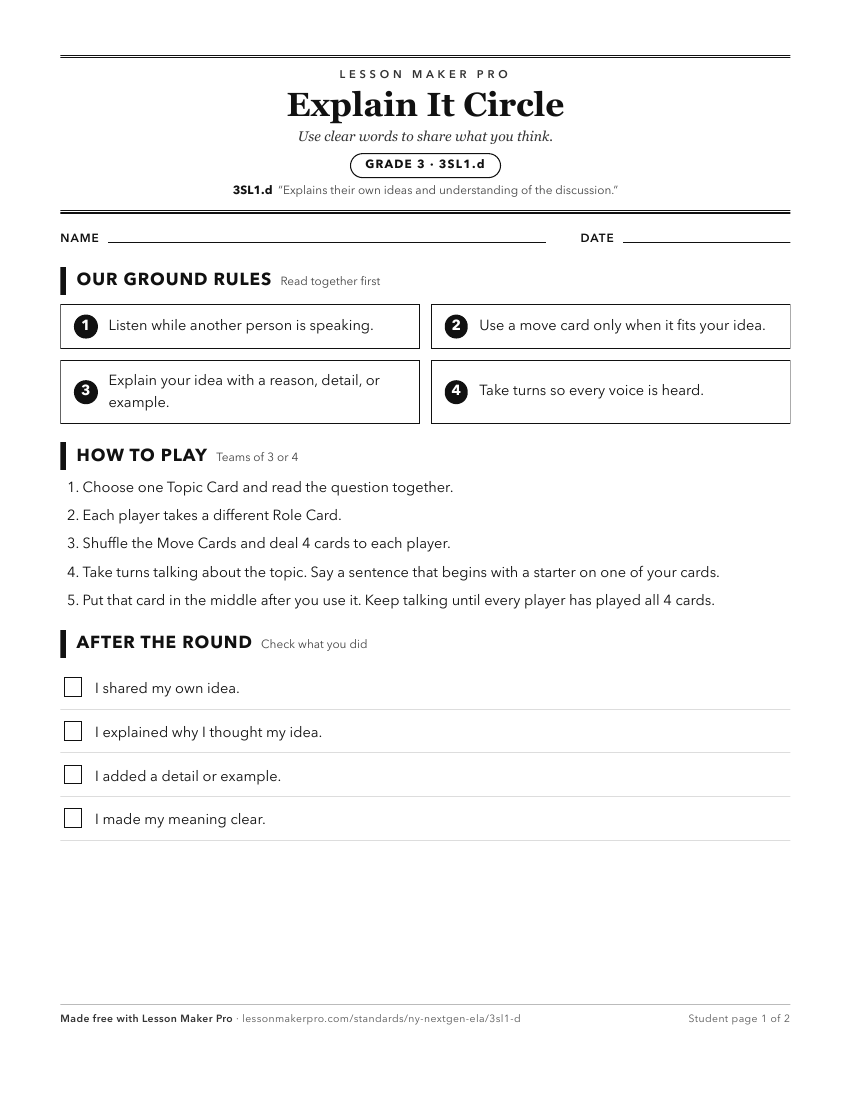 Preview of the 3SL1.d printable worksheet