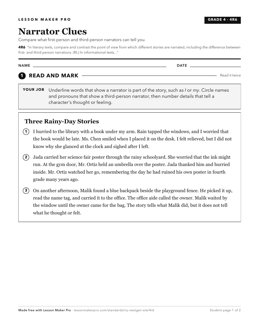 Preview of the 4R6 printable worksheet