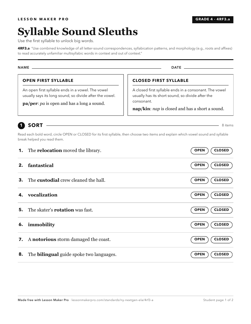 Preview of the 4RF3.a printable worksheet