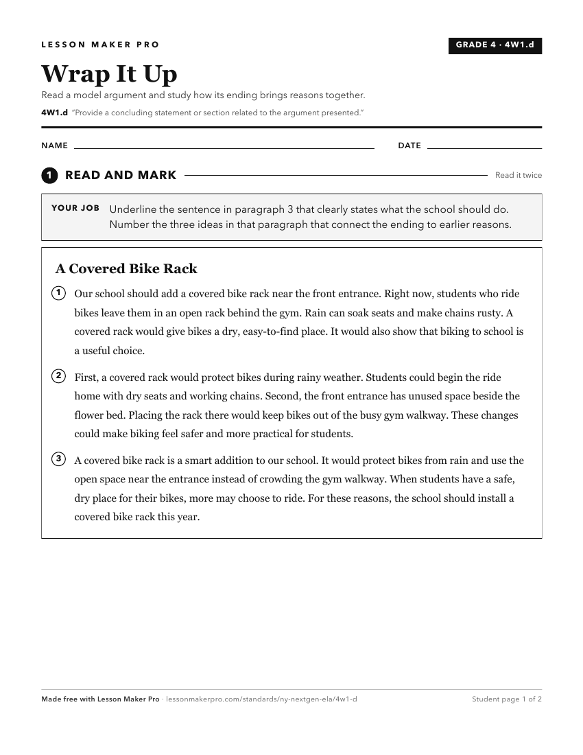 Preview of the 4W1.d printable worksheet