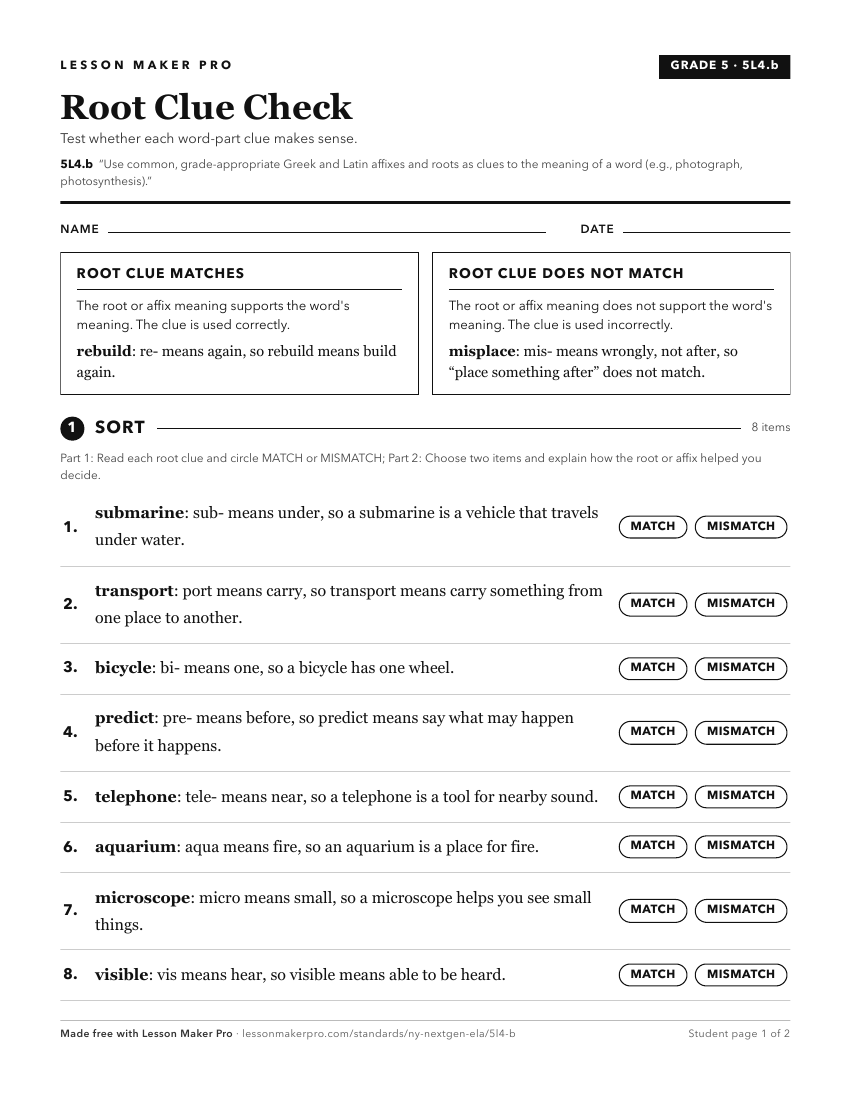 Preview of the 5L4.b printable worksheet
