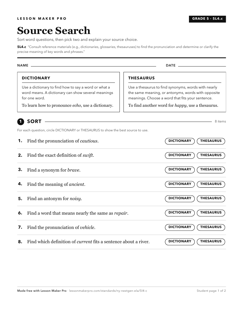 Preview of the 5L4.c printable worksheet