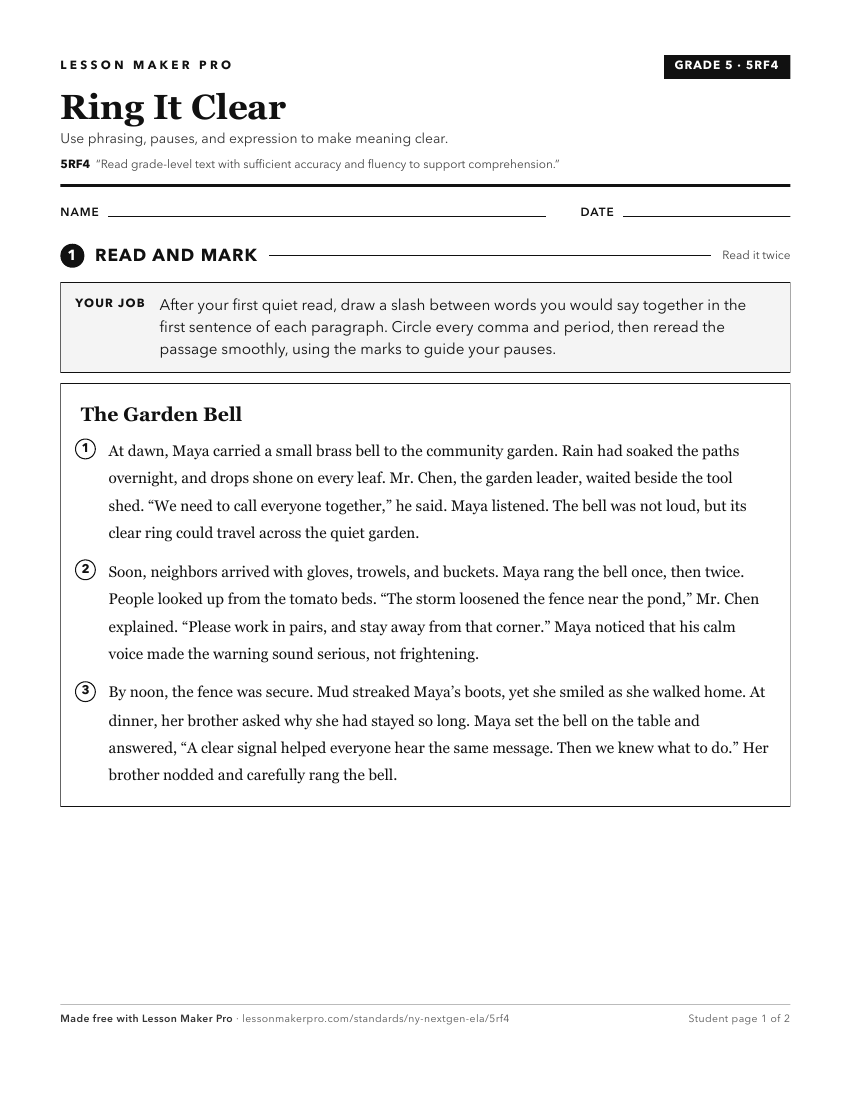 Preview of the 5RF4 printable worksheet