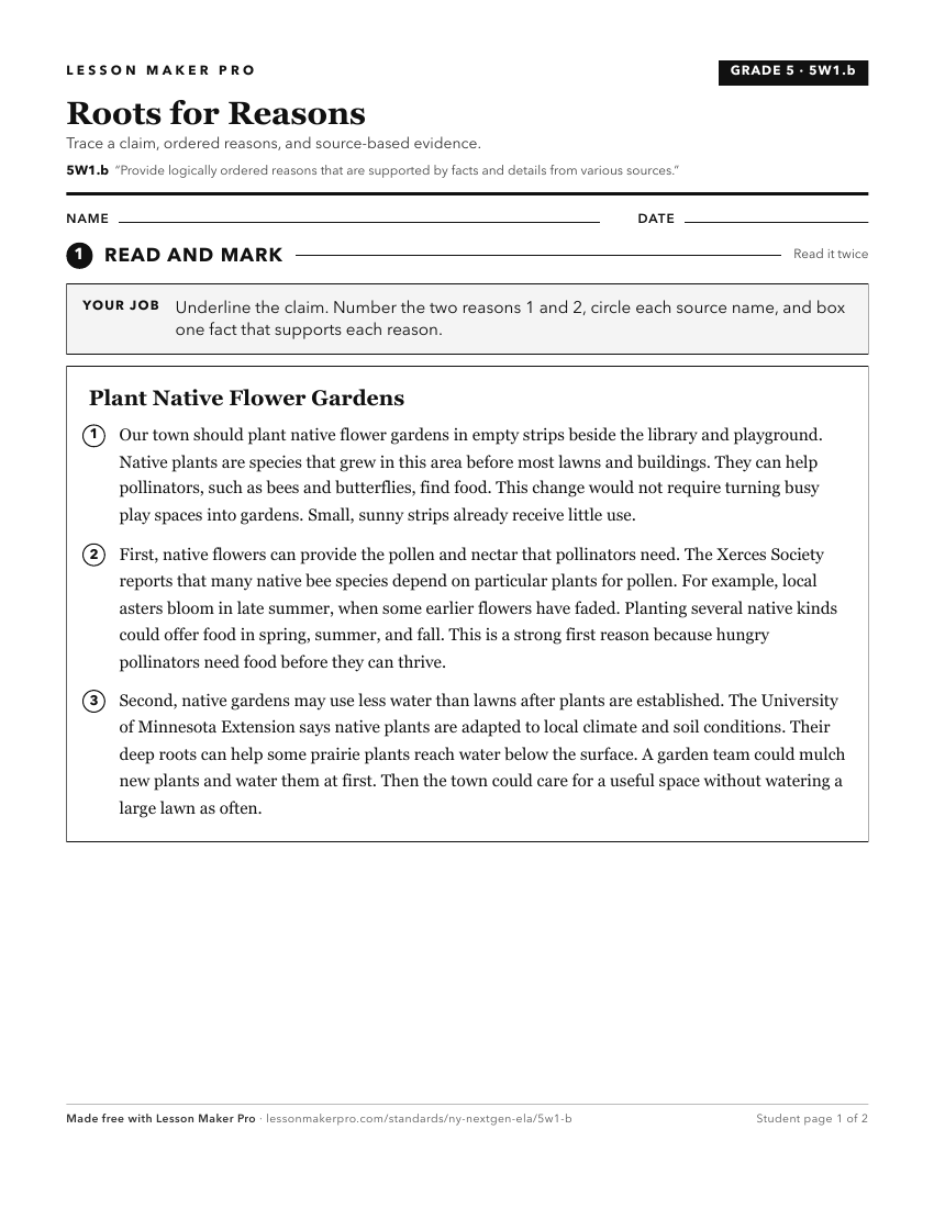 Preview of the 5W1.b printable worksheet