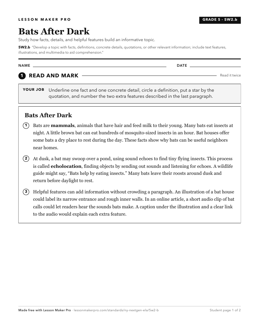Preview of the 5W2.b printable worksheet