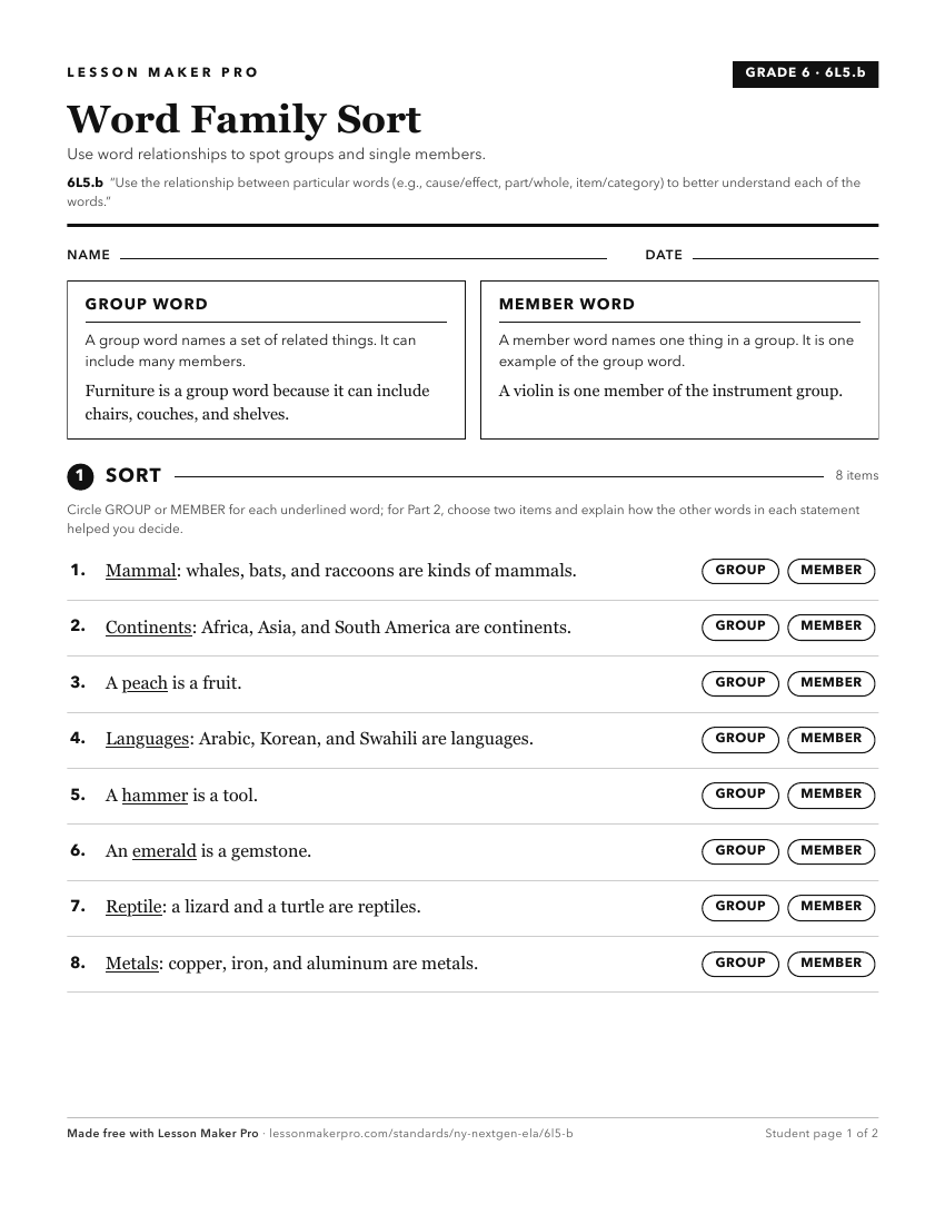 Preview of the 6L5.b printable worksheet