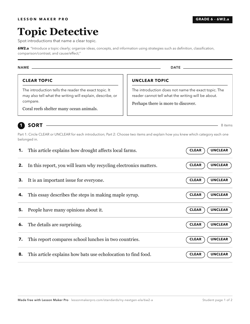 Preview of the 6W2.a printable worksheet