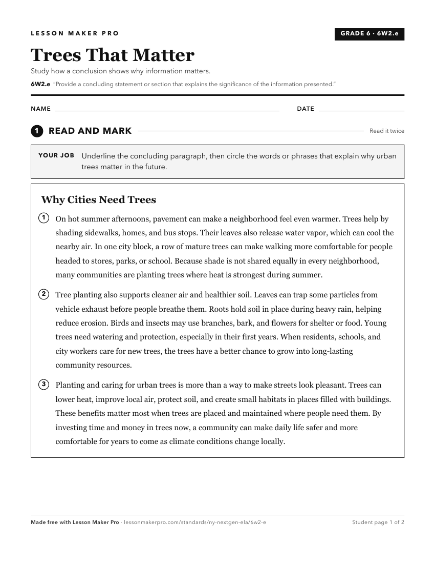 Preview of the 6W2.e printable worksheet