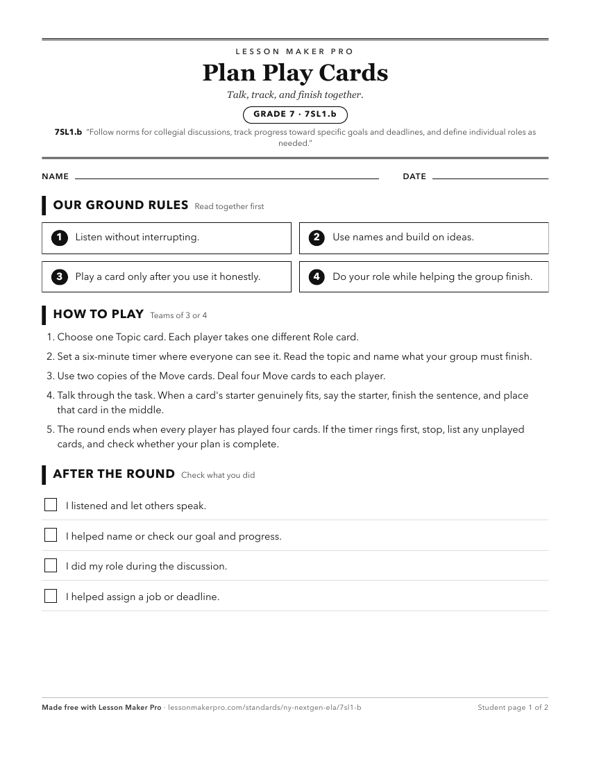 Preview of the 7SL1.b printable worksheet