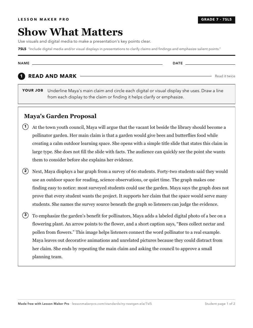 Preview of the 7SL5 printable worksheet
