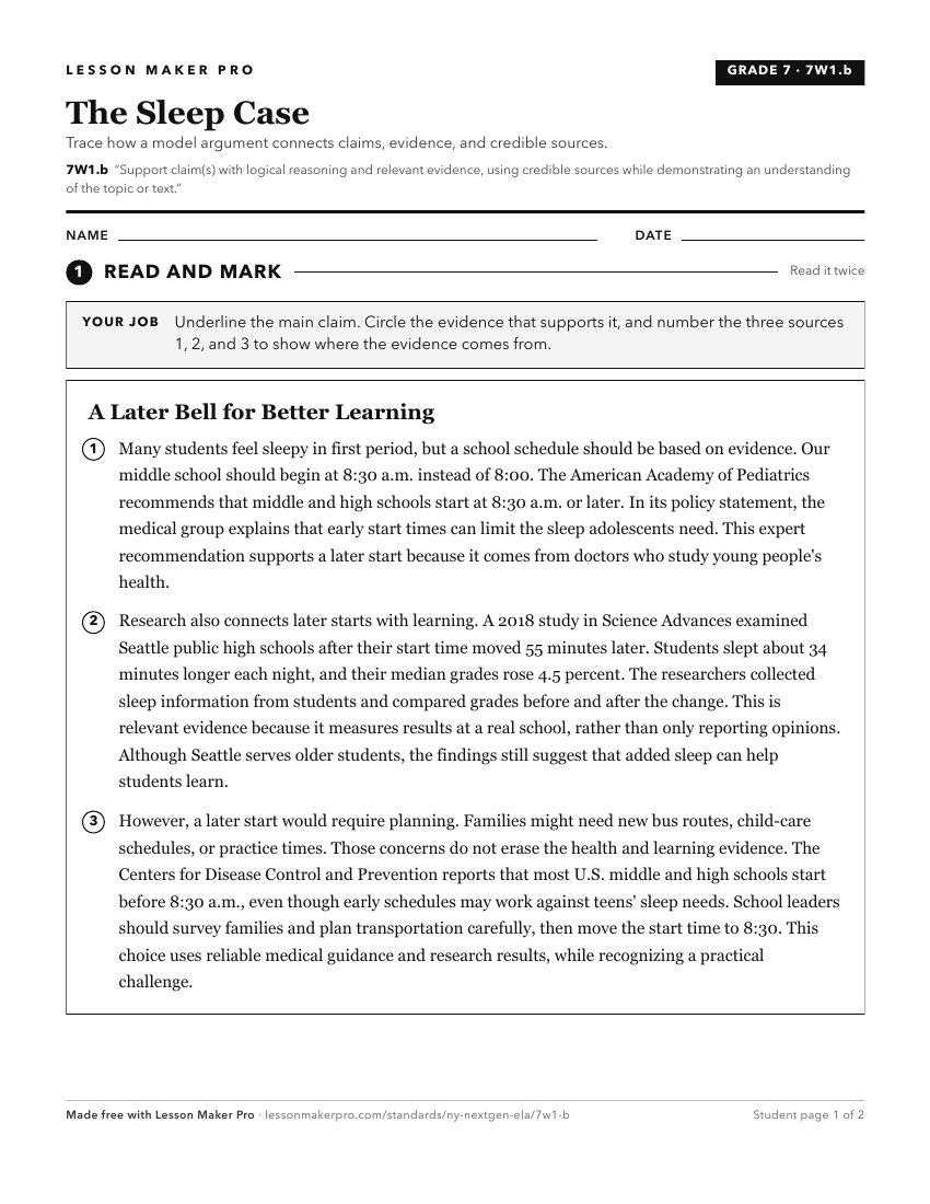 Preview of the 7W1.b printable worksheet