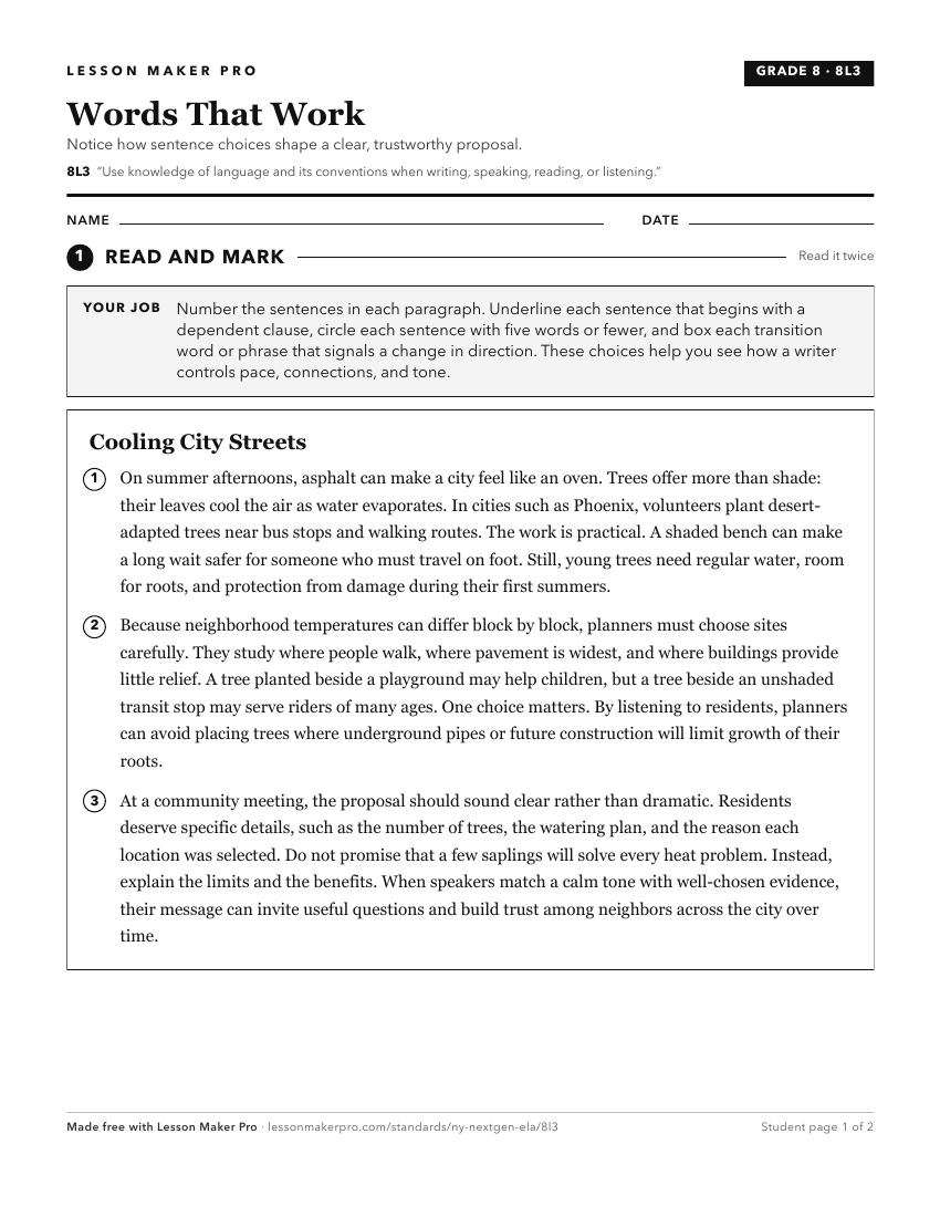 Preview of the 8L3 printable worksheet