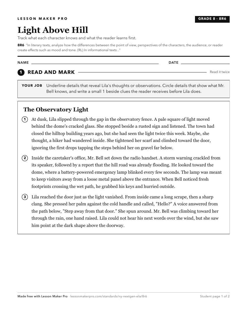 Preview of the 8R6 printable worksheet