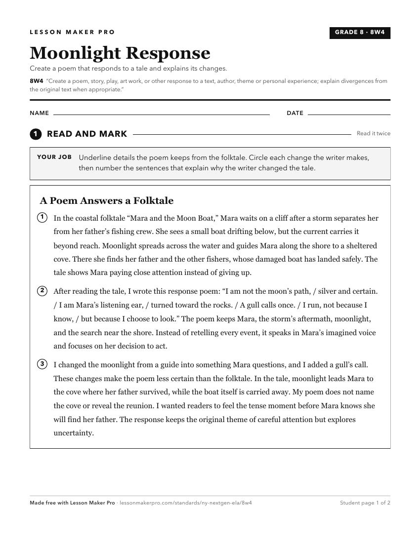 Preview of the 8W4 printable worksheet