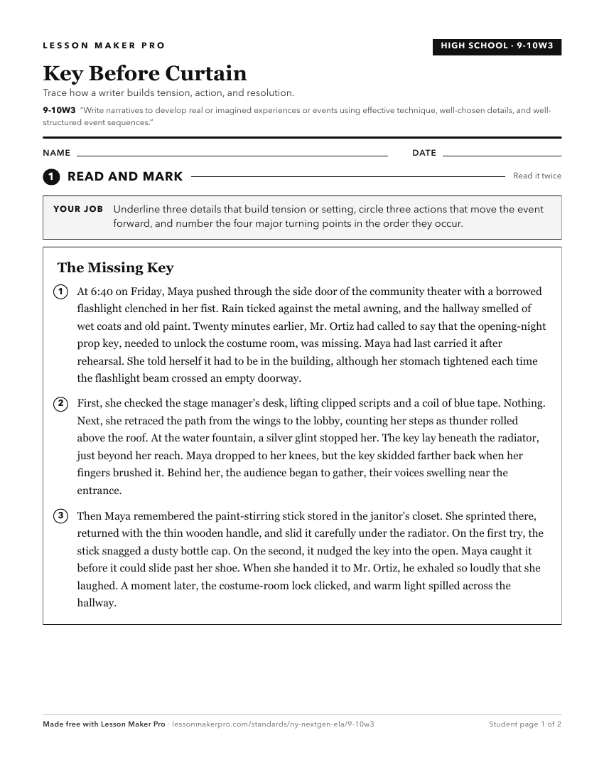 Preview of the 9-10W3 printable worksheet