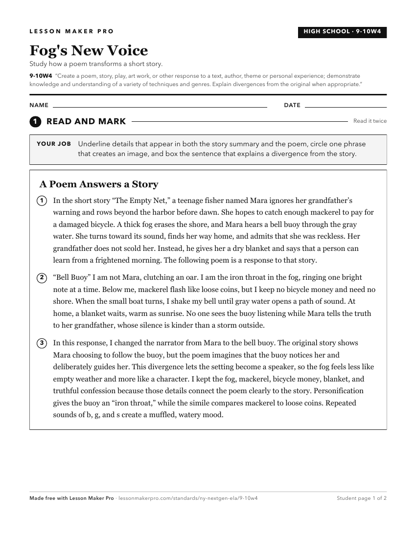 Preview of the 9-10W4 printable worksheet