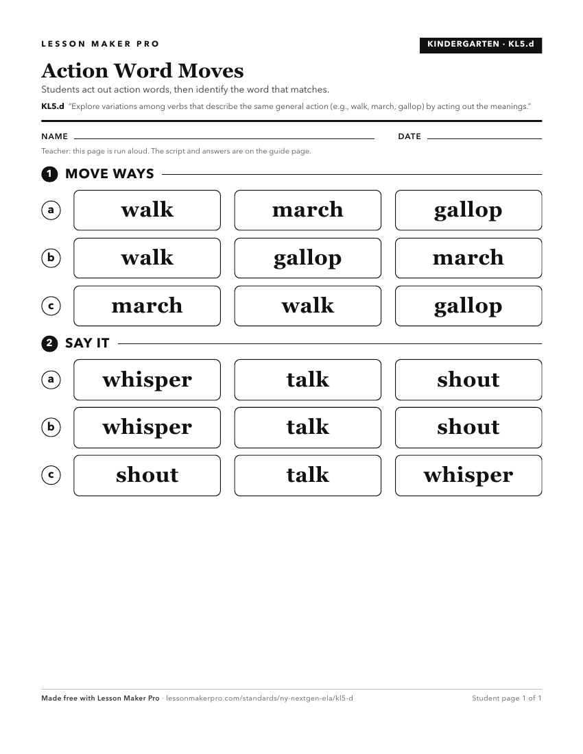 Preview of the KL5.d printable worksheet