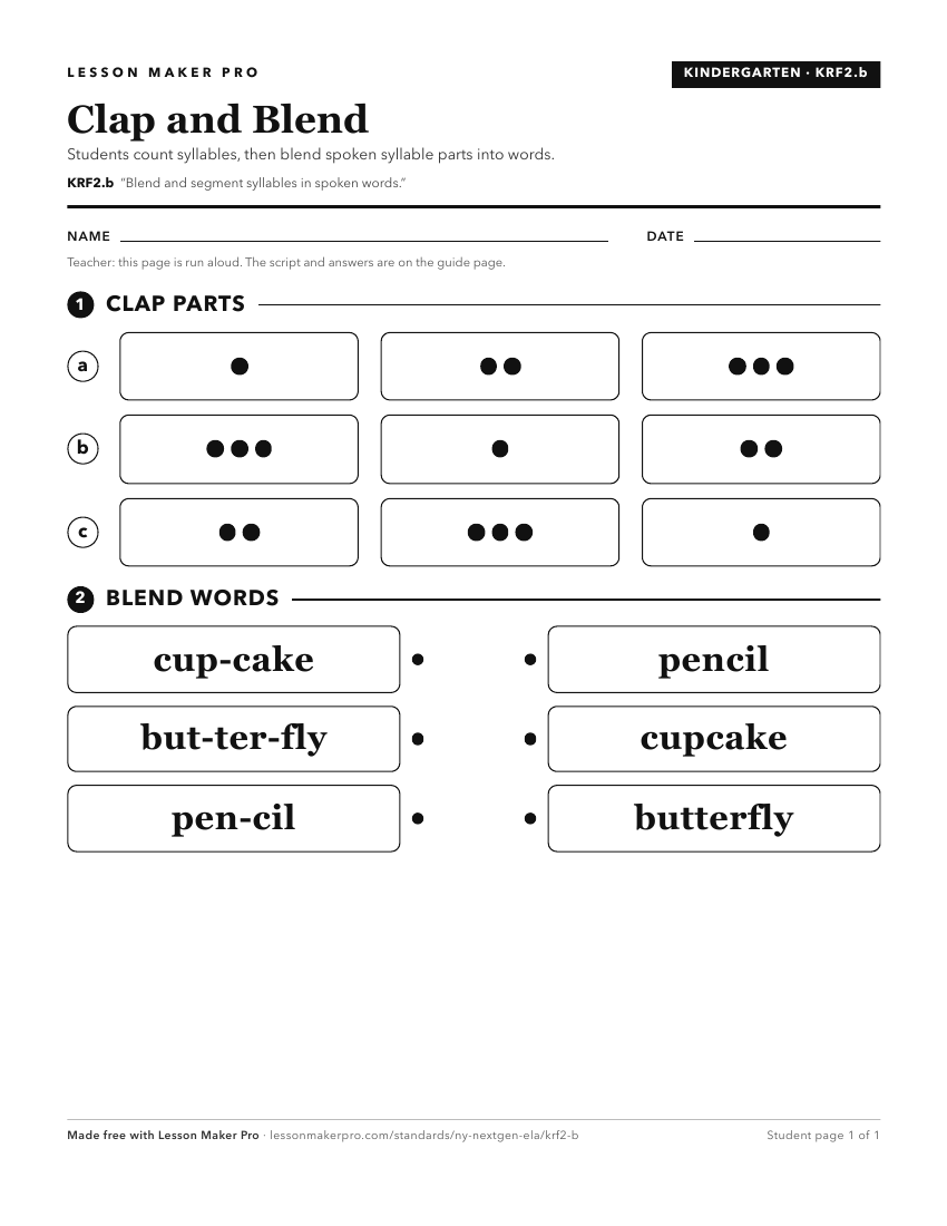 Preview of the KRF2.b printable worksheet