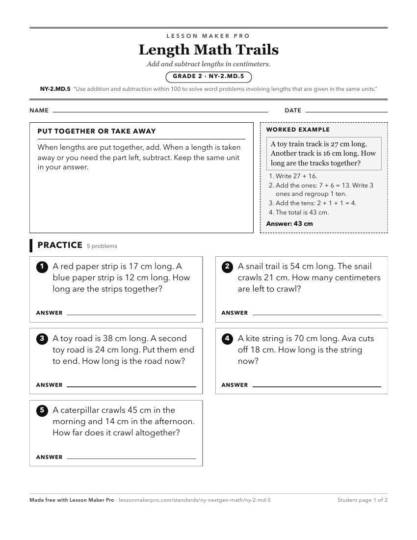 Preview of the NY-2.MD.5 printable worksheet