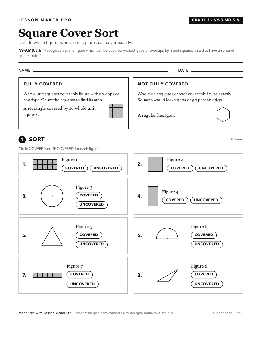 Preview of the NY-3.MD.5.b printable worksheet