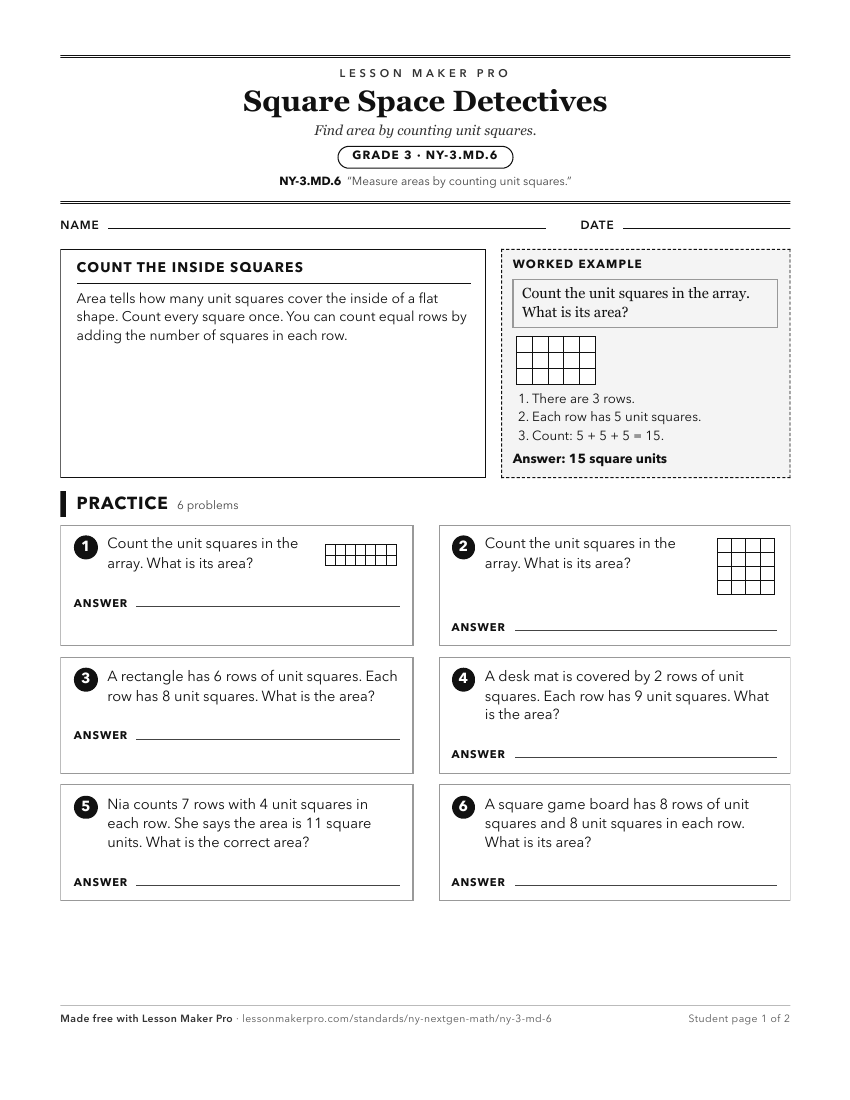 Preview of the NY-3.MD.6 printable worksheet