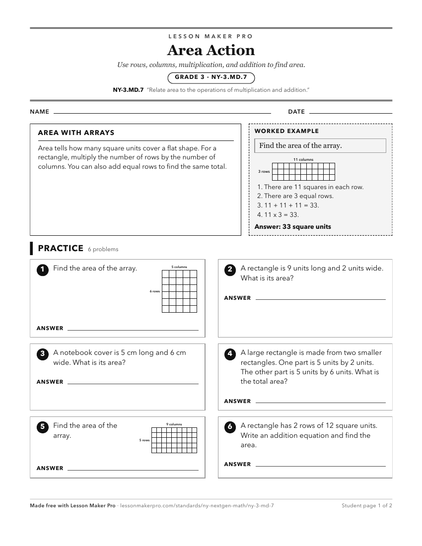 Preview of the NY-3.MD.7 printable worksheet