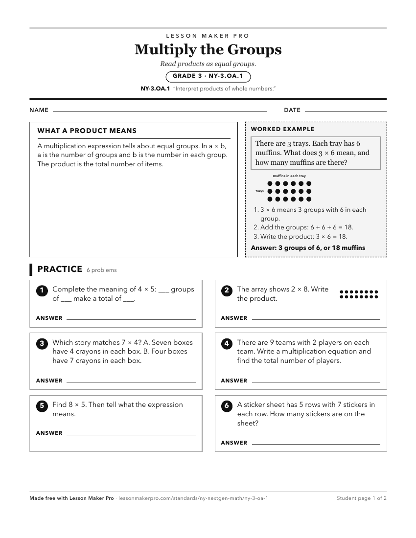 Preview of the NY-3.OA.1 printable worksheet