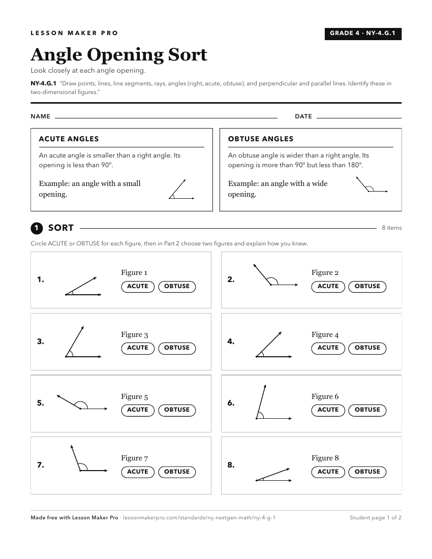 Preview of the NY-4.G.1 printable worksheet