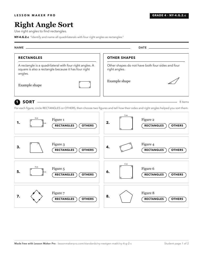 Preview of the NY-4.G.2.c printable worksheet