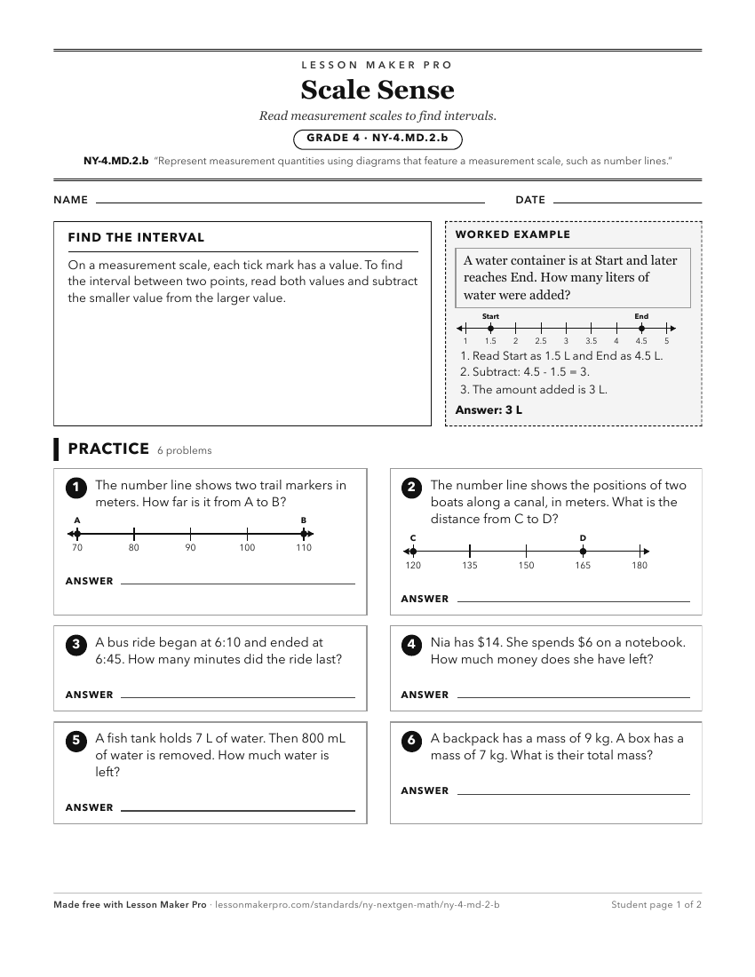 Preview of the NY-4.MD.2.b printable worksheet