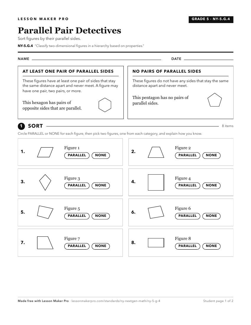 Preview of the NY-5.G.4 printable worksheet