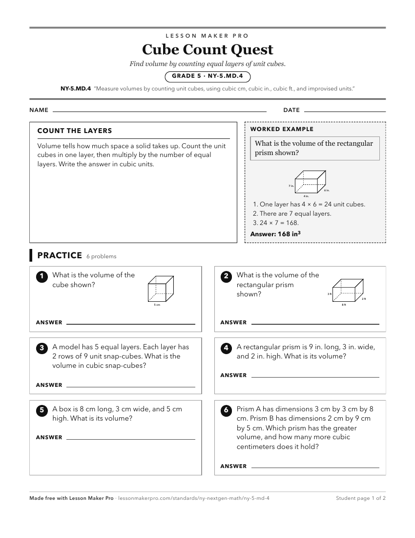 Preview of the NY-5.MD.4 printable worksheet