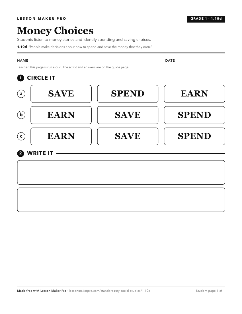Preview of the 1.10d printable worksheet