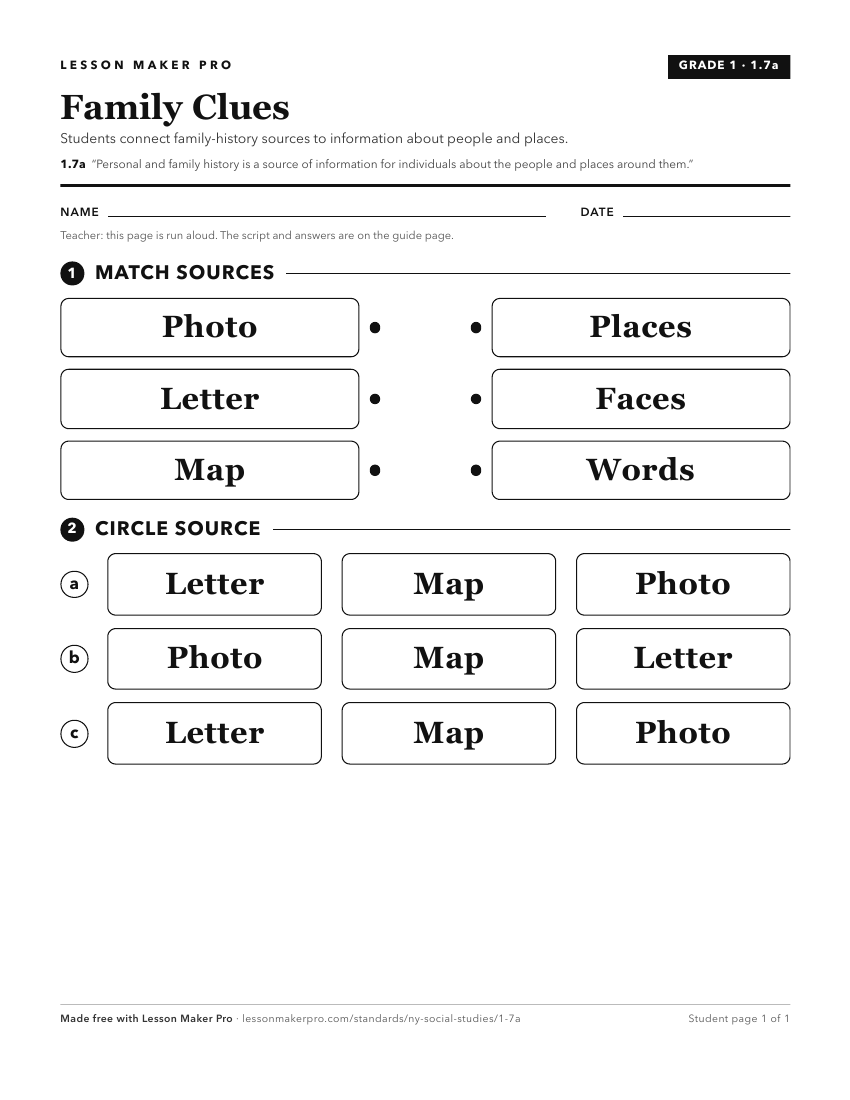 Preview of the 1.7a printable worksheet