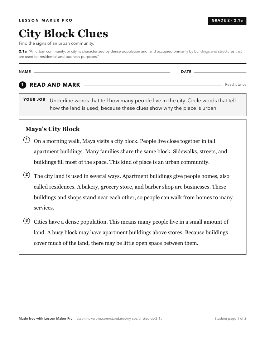 Preview of the 2.1a printable worksheet