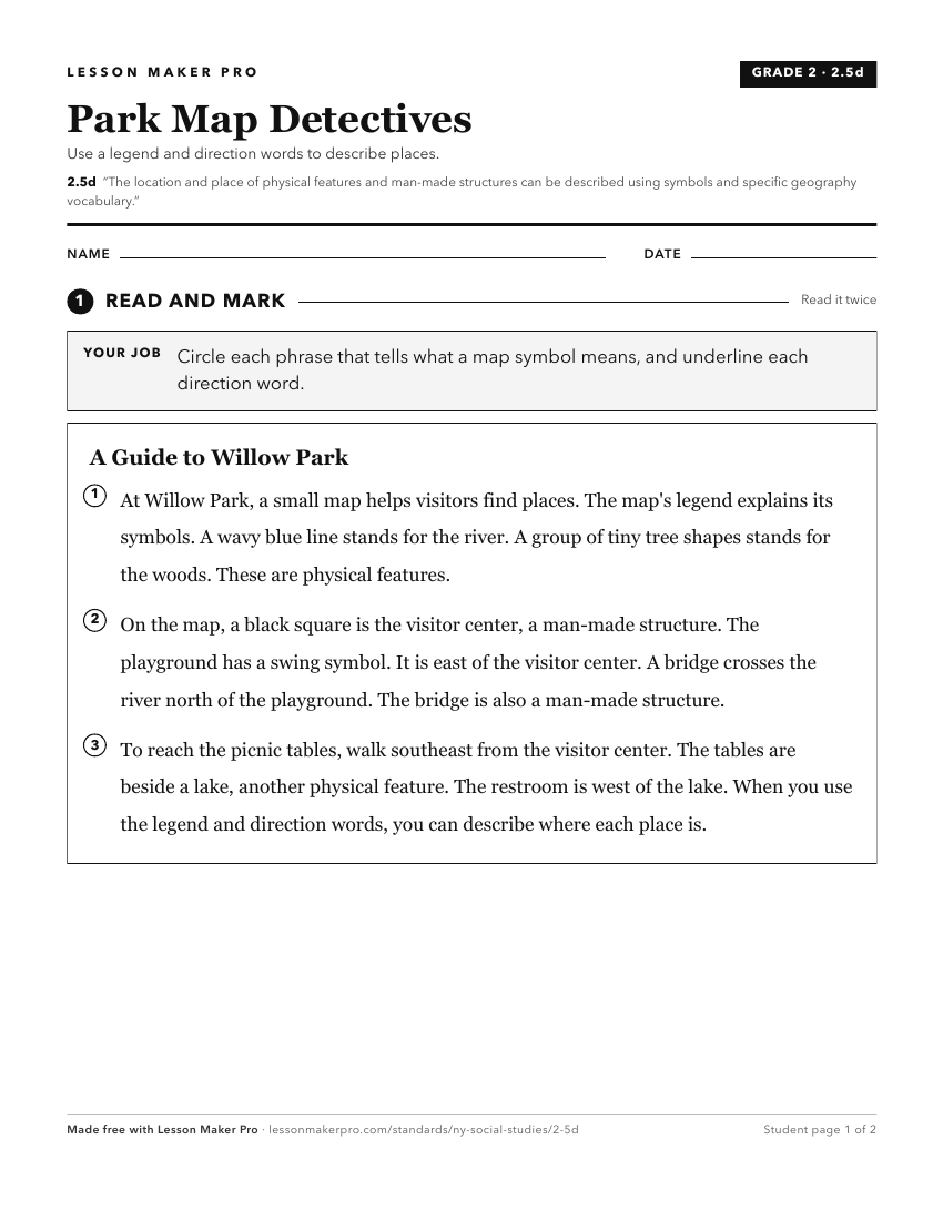 Preview of the 2.5d printable worksheet