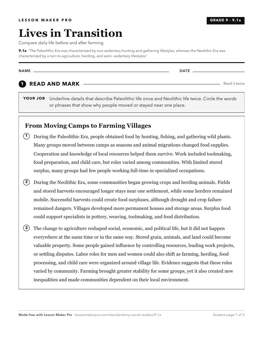 Preview of the 9.1a printable worksheet