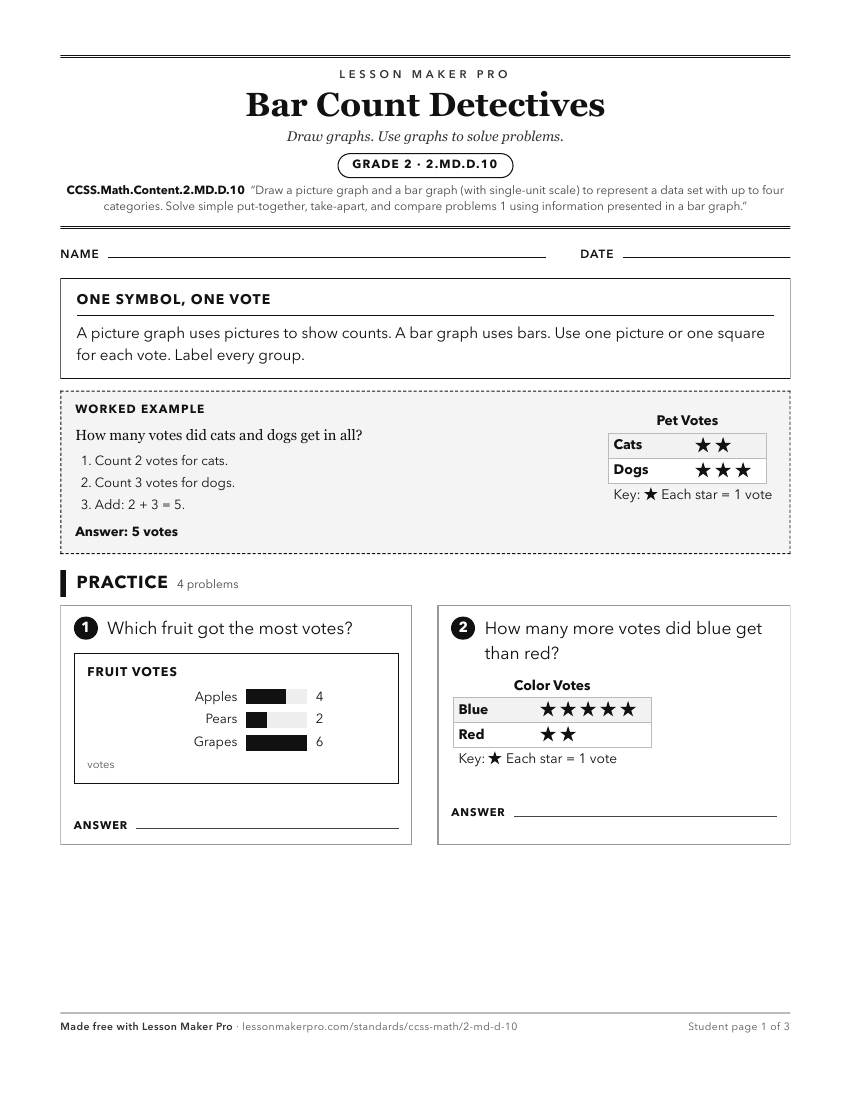Preview of the CCSS.Math.Content.2.MD.D.10 printable worksheet
