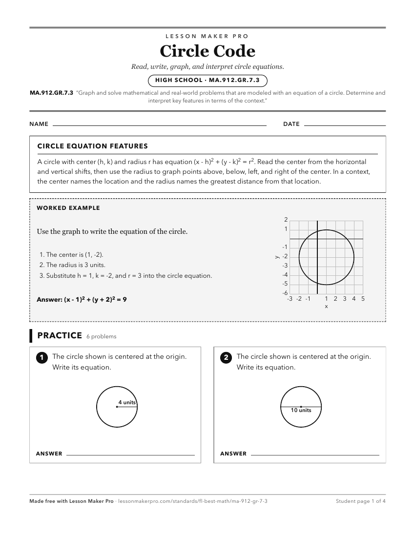 Preview of the MA.912.GR.7.3 printable worksheet