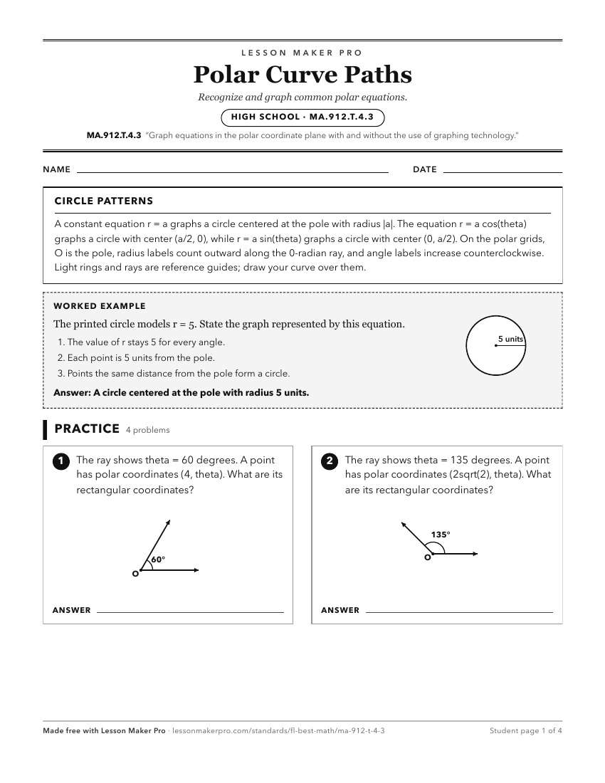 Preview of the MA.912.T.4.3 printable worksheet