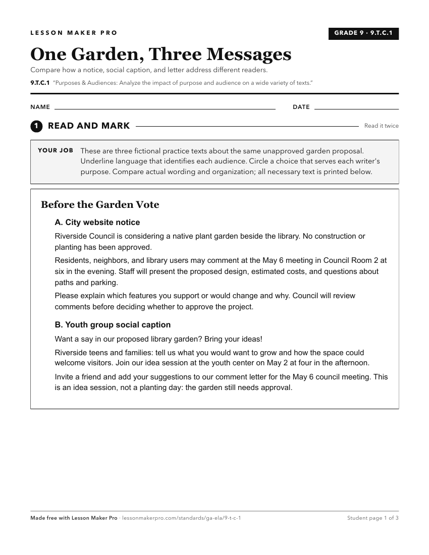 Preview of the 9.T.C.1 printable worksheet