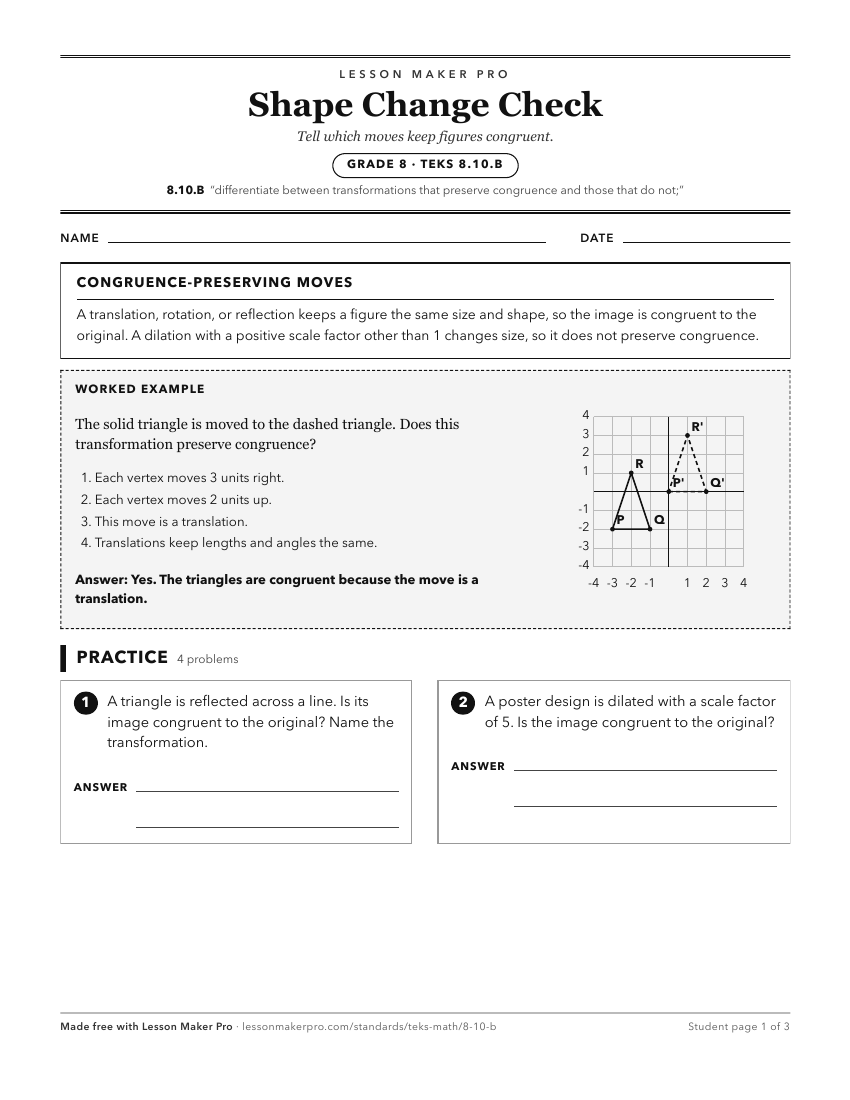 Preview of the 8.10.B printable worksheet