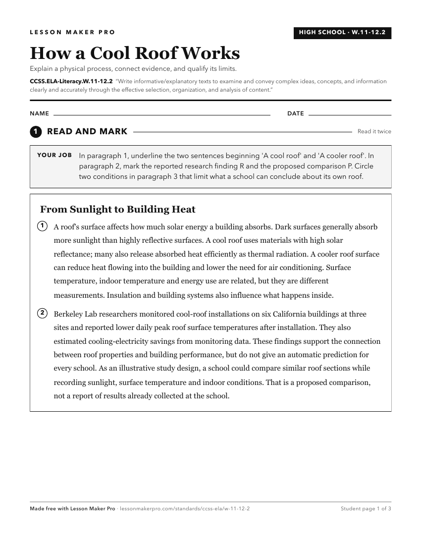 Preview of the CCSS.ELA-Literacy.W.11-12.2 printable worksheet