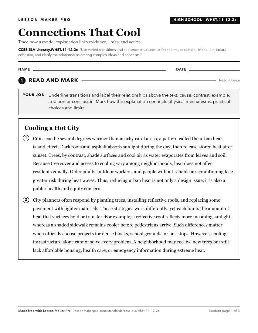 Preview of the CCSS.ELA-Literacy.WHST.11-12.2c printable worksheet