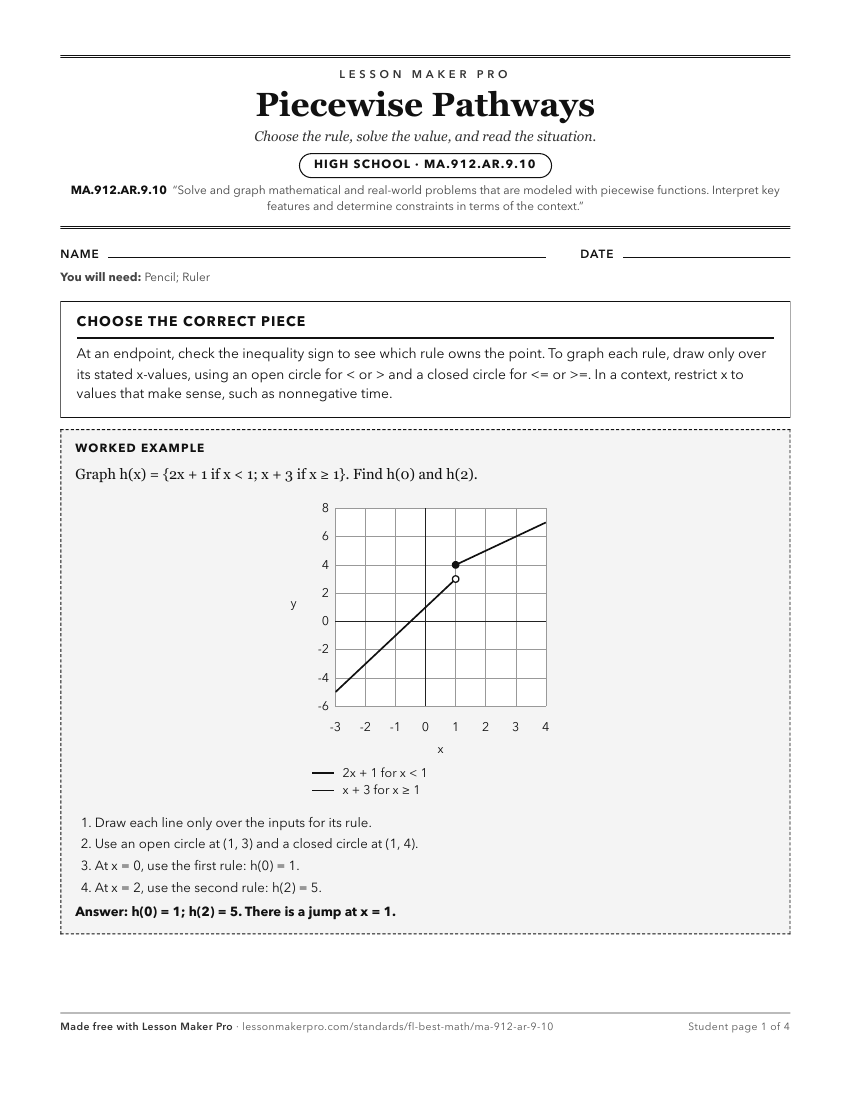 Preview of the MA.912.AR.9.10 printable worksheet