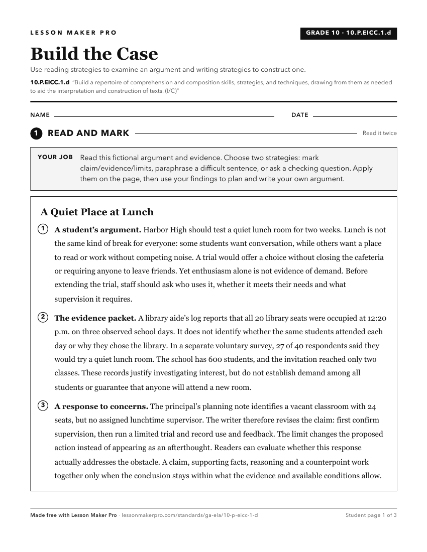Preview of the 10.P.EICC.1.d printable worksheet