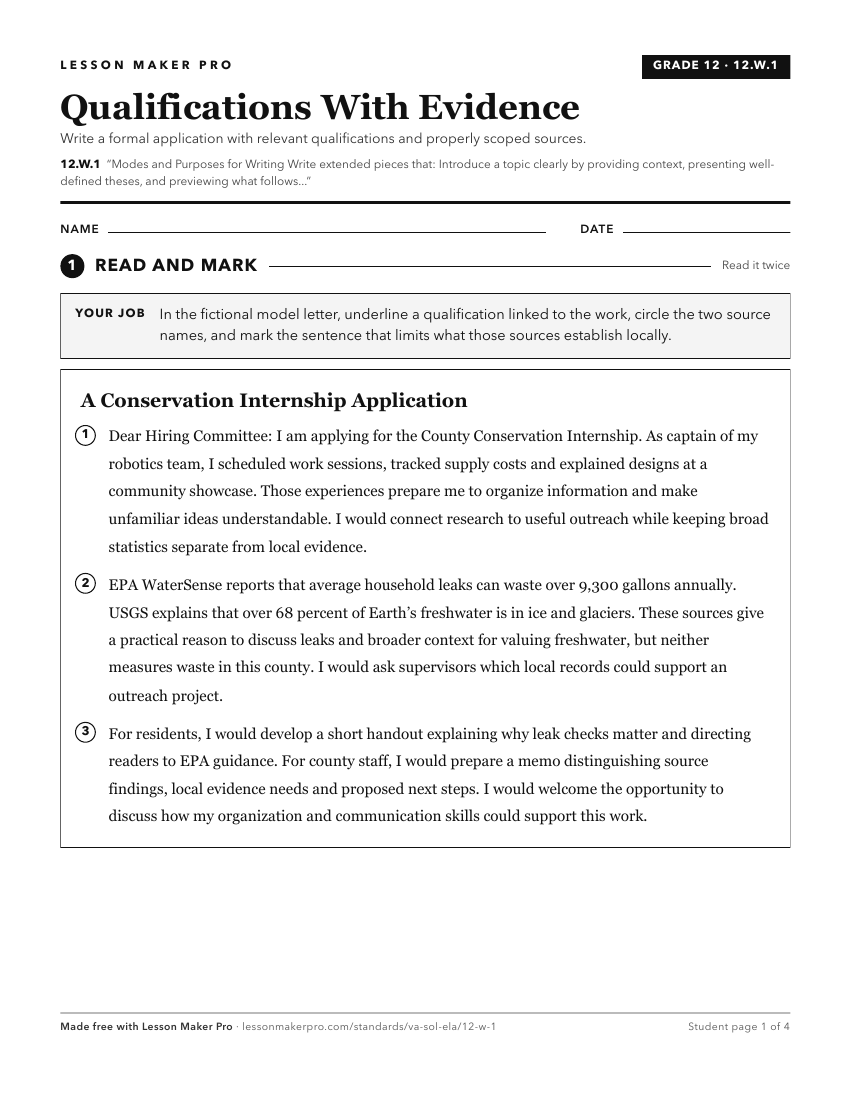 Preview of the 12.W.1 printable worksheet