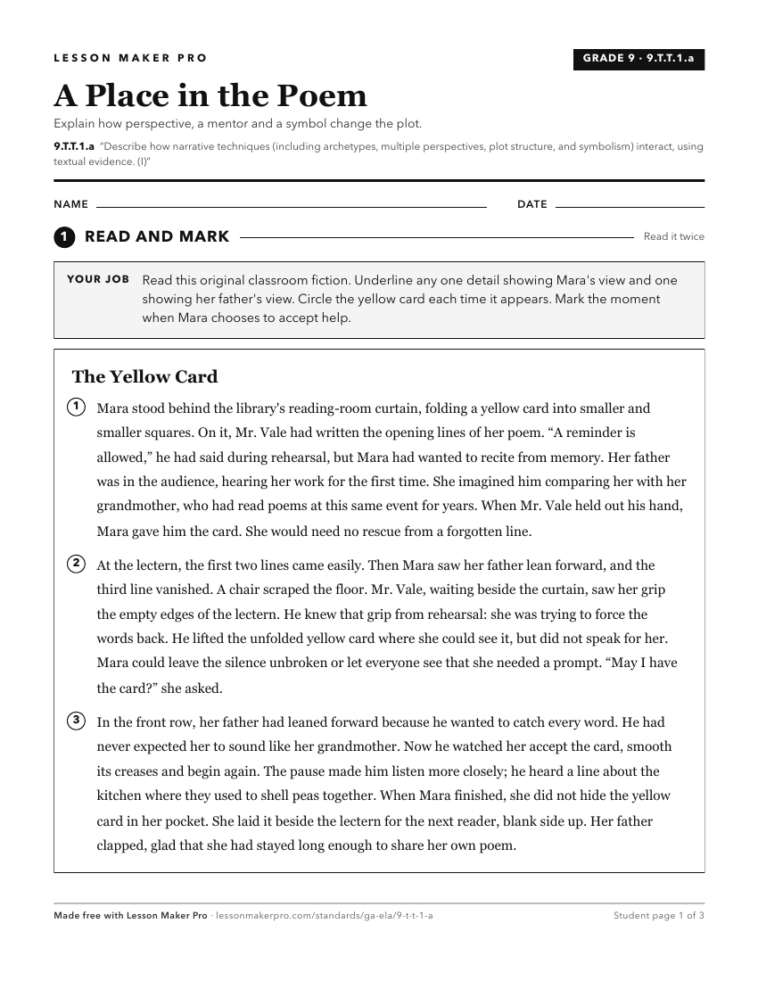 Preview of the 9.T.T.1.a printable worksheet